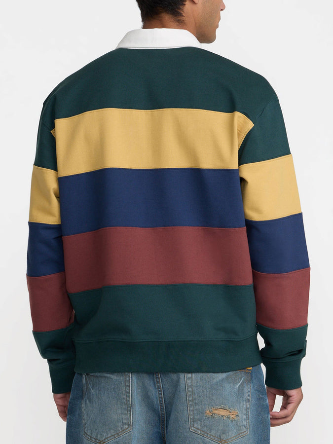 Rvca Insignia Rugby Long Sleeve Polo Fall 2026 | DUSTY GREEN (DGN)
