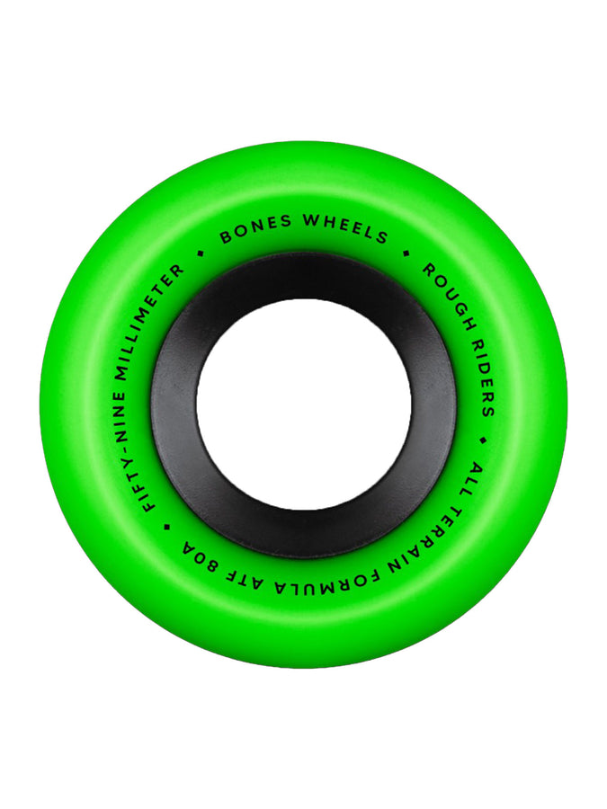 Bones Atf Rough Riders Green 59mm Skateboard Wheels | GREEN