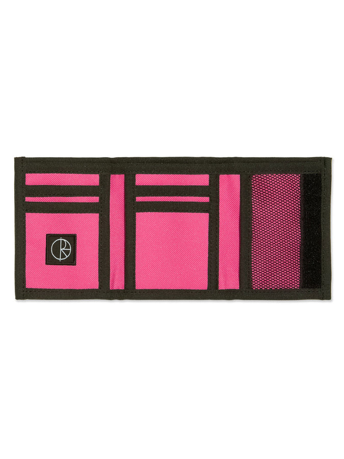 Polar Key Script Logo Wallet | BLACK/PINK