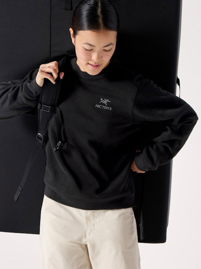 Arc'teryx Emblem Crewneck Sweatshirt Fall 2026 | BLACK