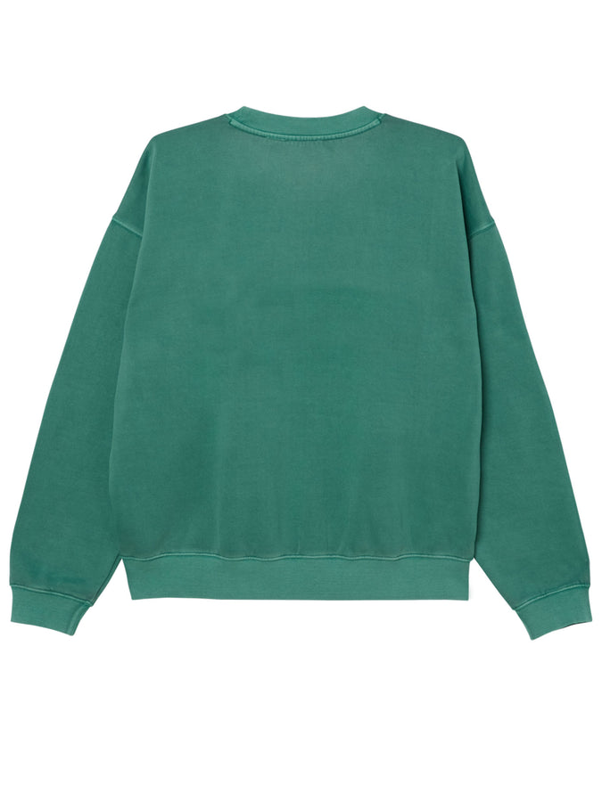Obey Collegiate Pigment Crewneck Sweatshirt Spring 2026 | PIGMENT RAIN FOREST (RFR)