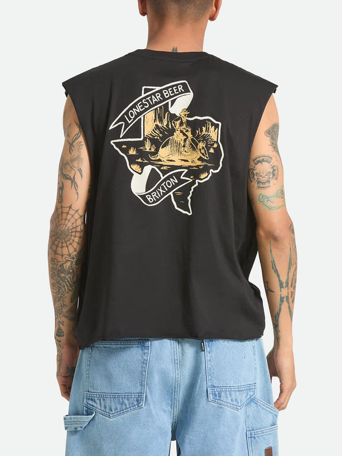 Brixton x Lonestar Amrmadillo Muscle Tank Top Summer 2026 | BLACK