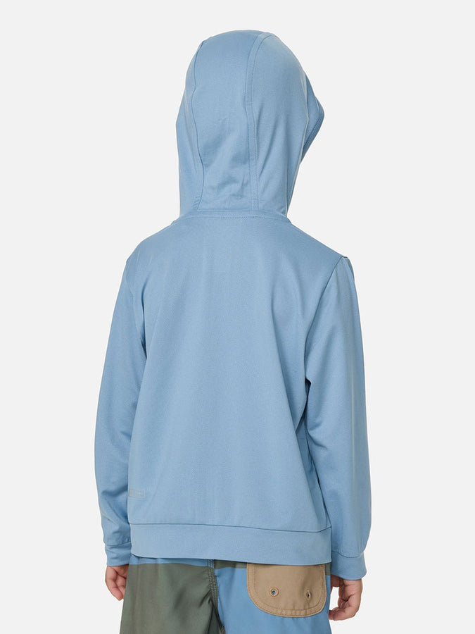 Rip Curl Icons Zip Hood Long Sleeve Rashguard Spring 2026 | FADED DENIM (4737)