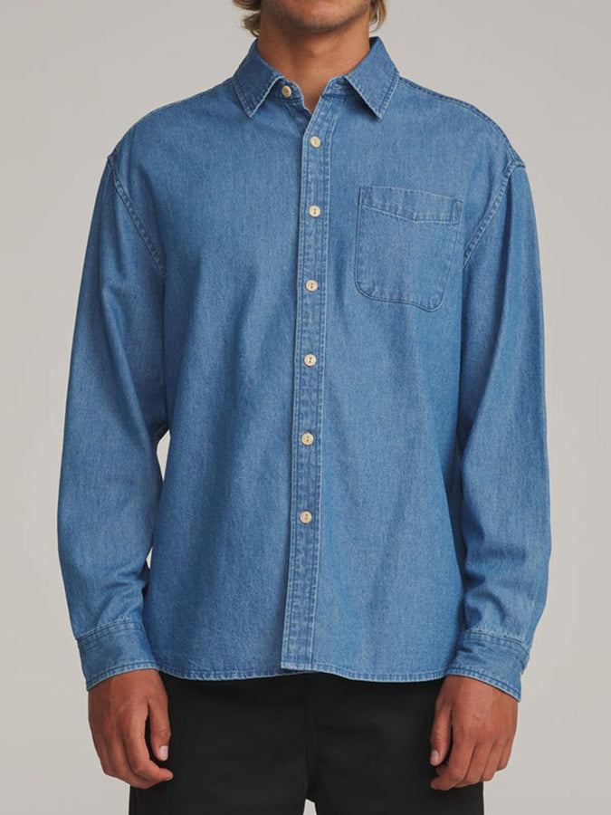Katin Henry Denim Long Sleeve Buttondown Shirt Fall 2026 | MEDIUM INDIGO