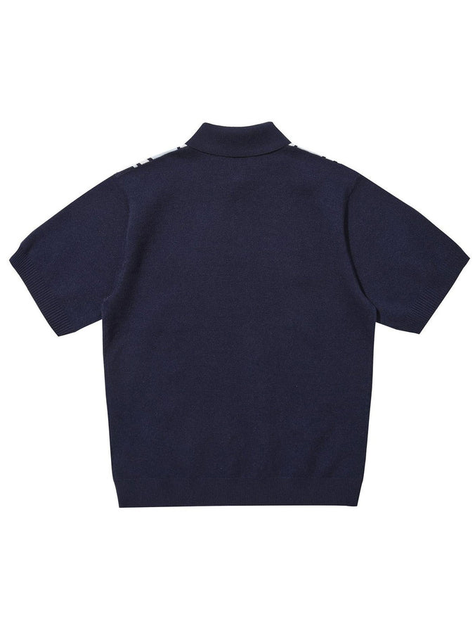 Hélas Bronx Knit Short Sleeve Polo Fall 2026 | NAVY