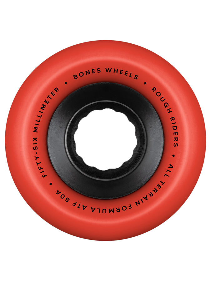 Bones Atf Rough Riders Red 59mm Skateboard Wheels | RED