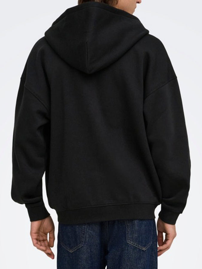 Only & Sons Ceres Zip Hoodie Fall 2026 | BLACK