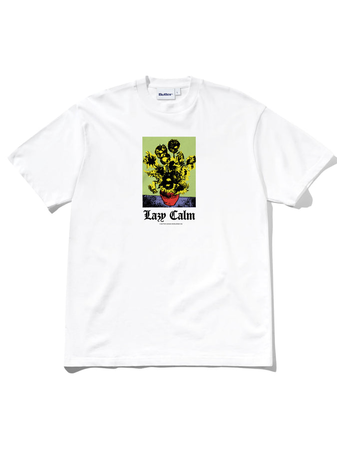 Butter Goods Lazy Calm T-Shirt Fall 2026 | WHITE