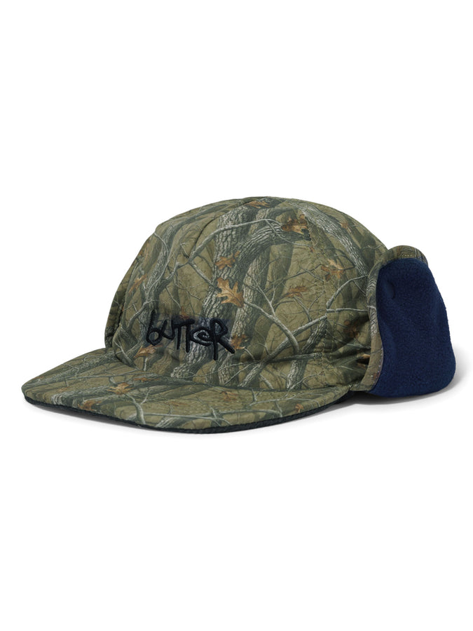 Butter Goods Polartec Reversible Trapper Hat | FOREST CAMO/NAVY