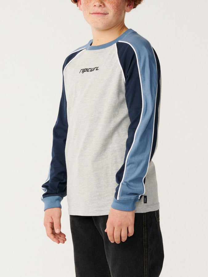 Rip Curl Archive Sandman Panel Long Sleeve T-Shirt Fall 2026 | GREY MARLE (0085)