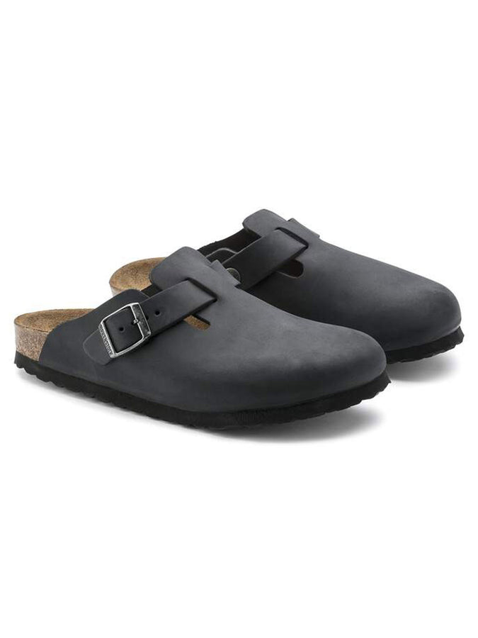 Birkenstock Boston Oiled Leather R Black Shoes Fall 2026 | BLACK
