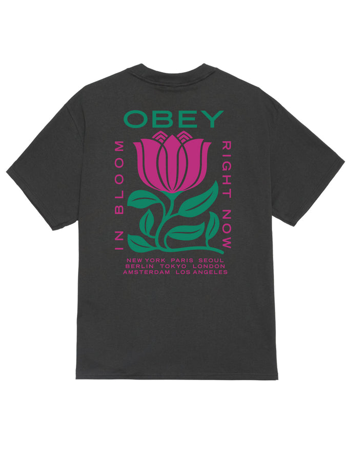 Obey In Bloom T-Shirt Spring 2026 | VINTAGE BLACK (VBL)