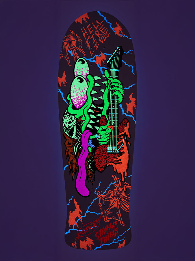 Santa Cruz x Stranger Things Meek Slasher Eddie Reveal 10.1’’ Skateboard Deck | MULTI
