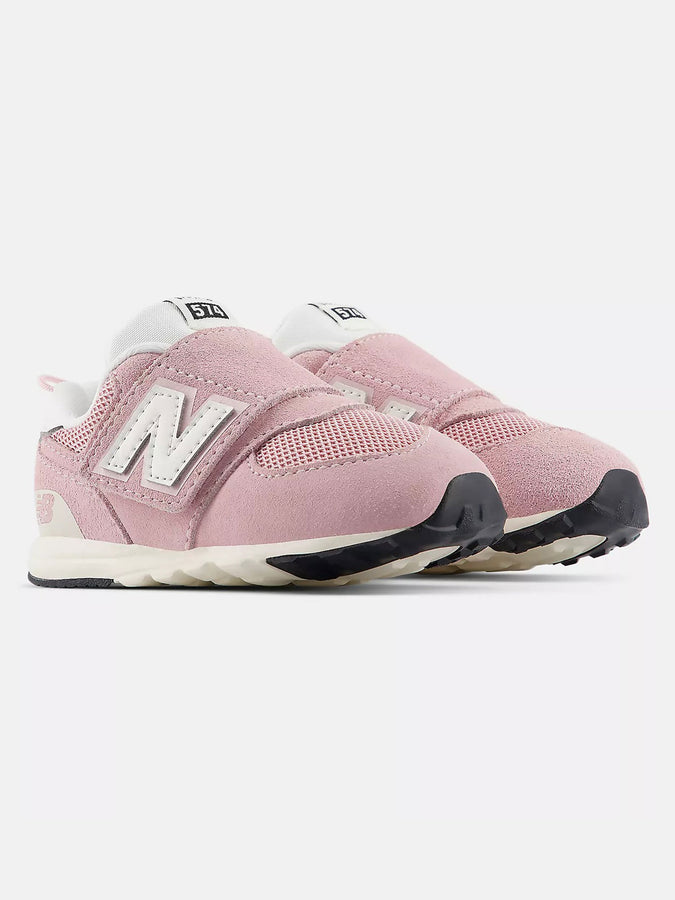 New Balance 574 NEW-B Hook & Loop Pink Chalk/Sea Salt Shoes Fall 2026 | PINK CHALK/SEA SALT