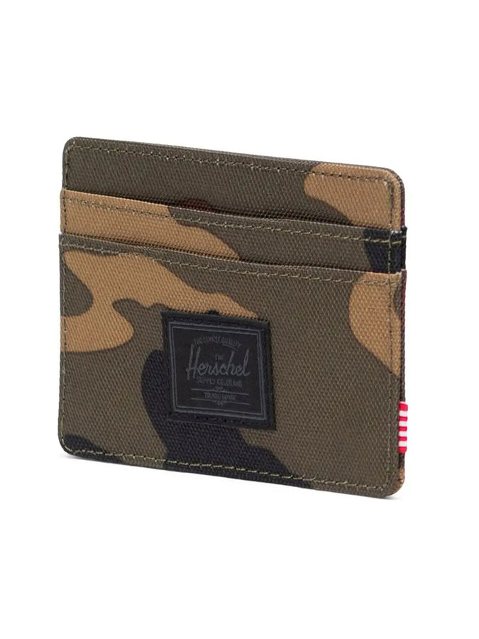 Herschel Charlie Cardholder Wallet | WOODLND CAMO/BLK LABEL (07129)