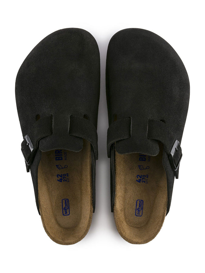 Birkenstock Boston Soft Footbed Suede R Black Shoes Fall 2026 | BLACK