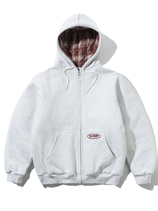 Butter Goods Plaid Lined Zip-Up Hoodie Fall 2026 | ASH