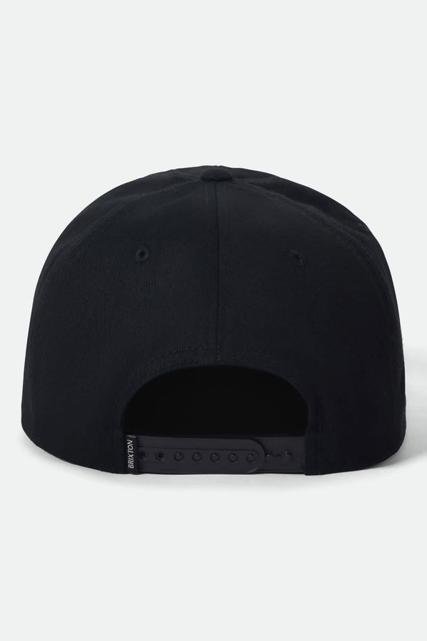 Brixton Grade Snapback Hat | BLACK/OFF WHITE