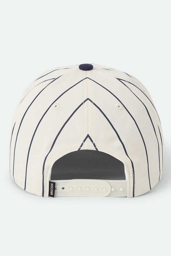 Brixton Homerun Snapback Hat | OFF WHITE/WASHED NAVY