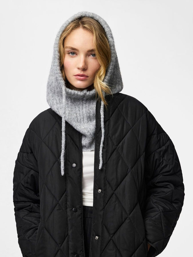 Pieces Nambi Balaclava | LIGHT GREY MELANGE