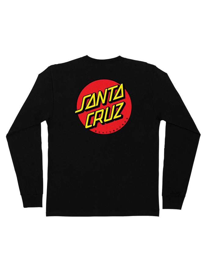 Santa Cruz Classic Dot Long Sleeve T-Shirt Fall 2026 | BLACK
