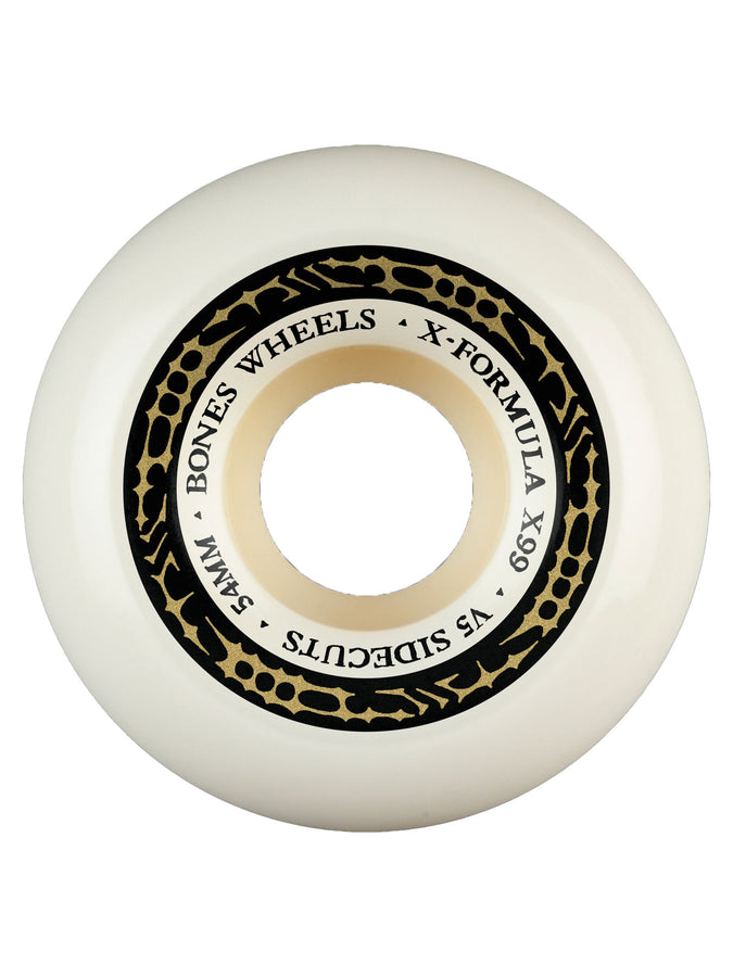 Bones X-Formula V5 Sidecut 97A Skateboard Wheels | NATURAL