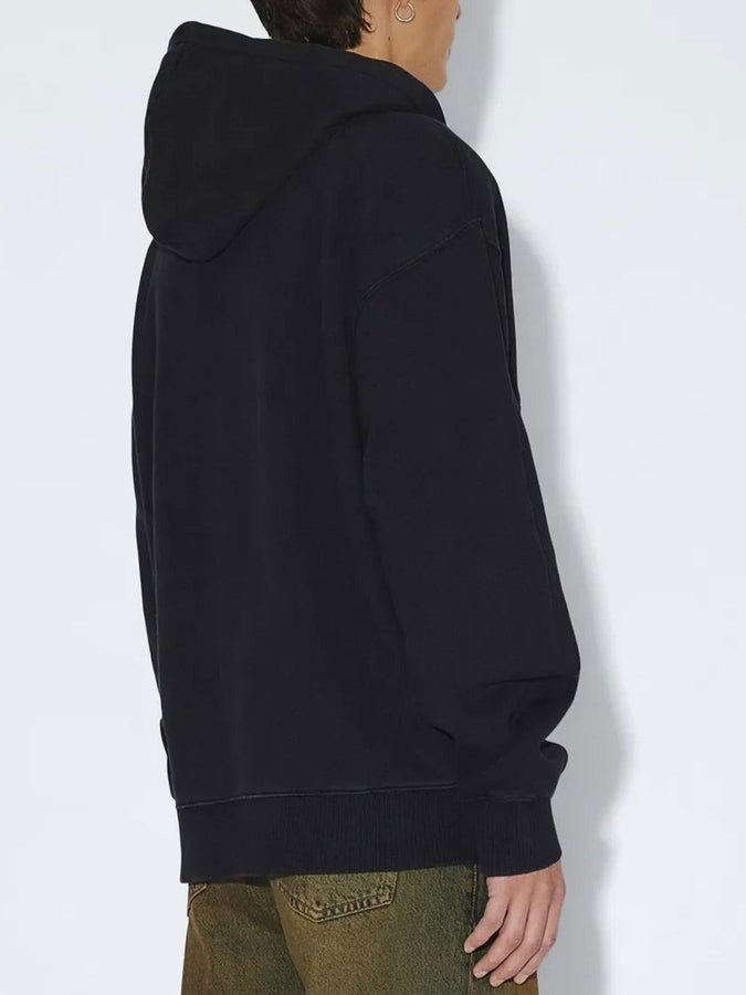 Dr. Denim Aiden Zip Hoodie Fall 2026 | WASHED BLACK PATCH (BN7)