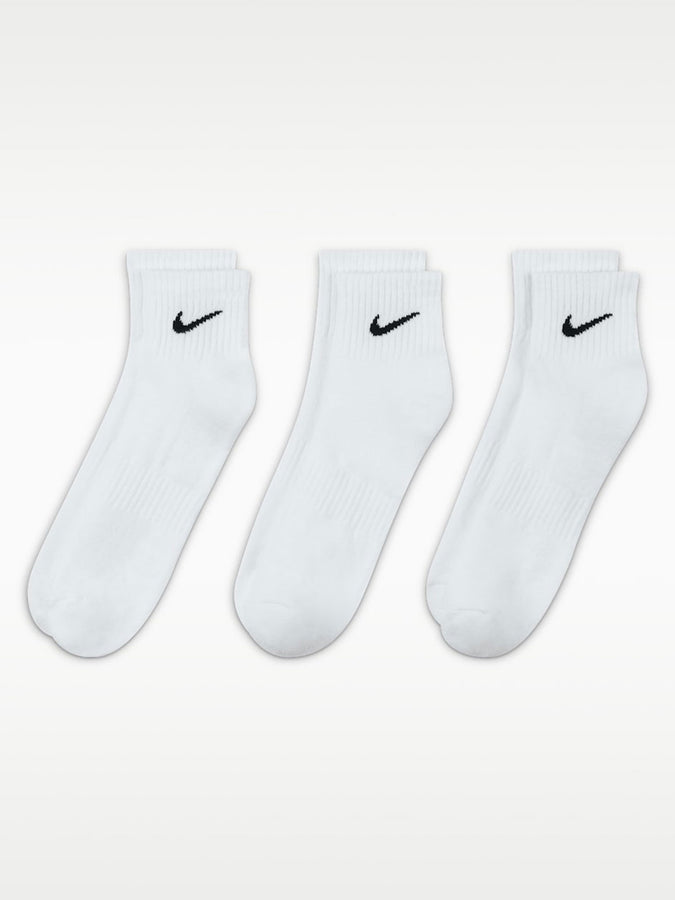 Nike Golf Everyday Cushioned Ankle 3-Pack Socks | WHITE/BLACK (100)