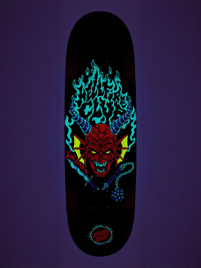Santa Cruz x Stranger Things Hellfire Club Flames 9’’ Skateboard Deck | MULTI