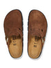 Birkenstock Boston Chunky Suede Dark Tea/Black Shoes Fall 2026