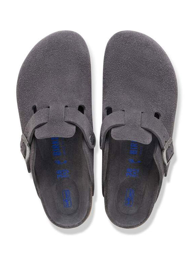 Birkenstock Boston Soft Footbed Suede N Charcoal Shoes Fall 2026 | CHARCOAL