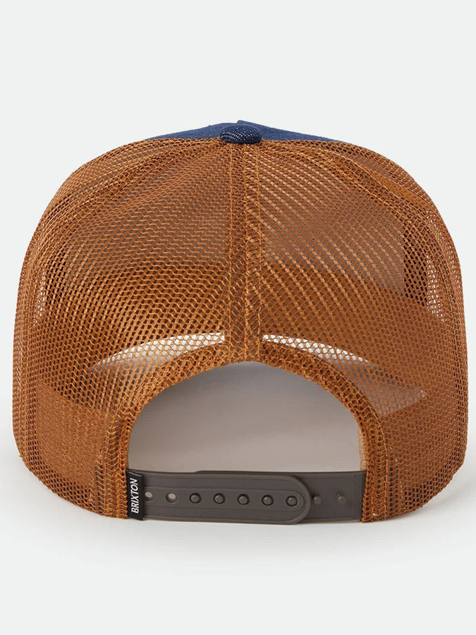 Brixton Reeves Trucker Hat | WASHED DENIM/CARAMEL