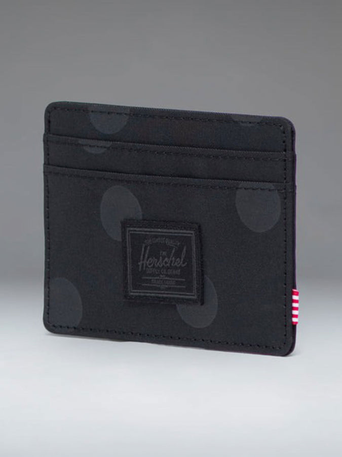 Herschel Charlie Cardholder Wallet | POLKA DOT BLACK TONAL (08220)