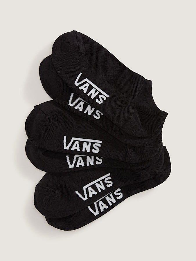 Vans Classic Kick 3 Pack Socks Fall 2026 | BLACK (BLK)