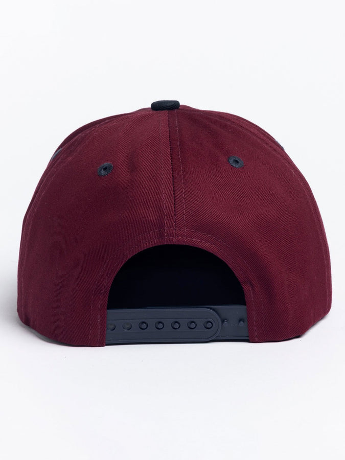 Autumn Twill 6 Panel Snapback Hat | BURGUNDY