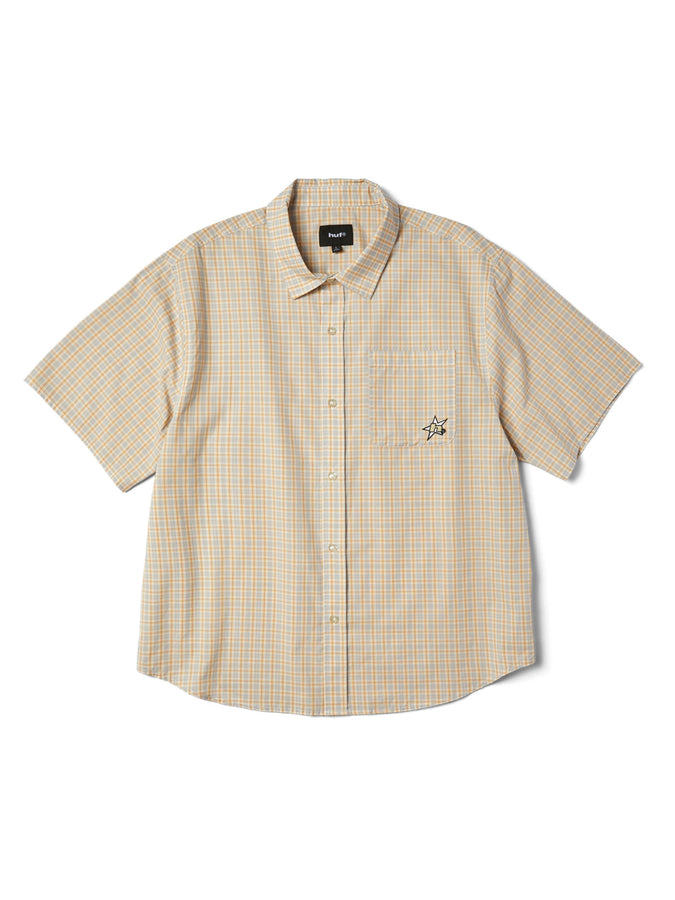 Huf H Star Plaid Short Sleeve Buttondown Shirt Spring 2026 | PUTTY