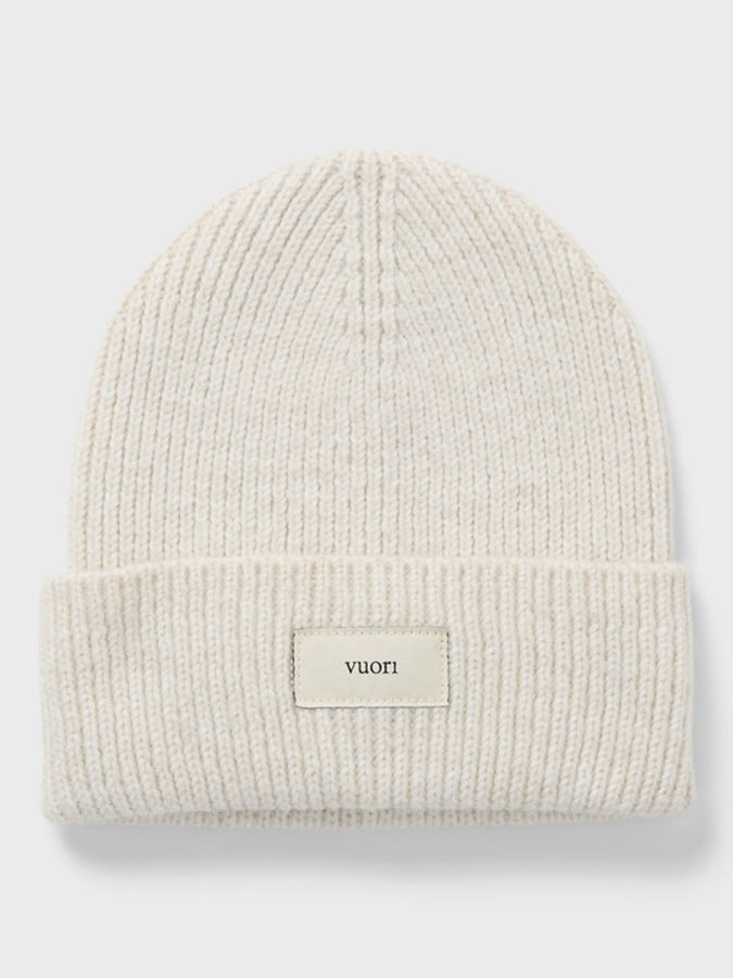 Vuori Label 2.0 Beanie | BONE HEATHER (HBN)