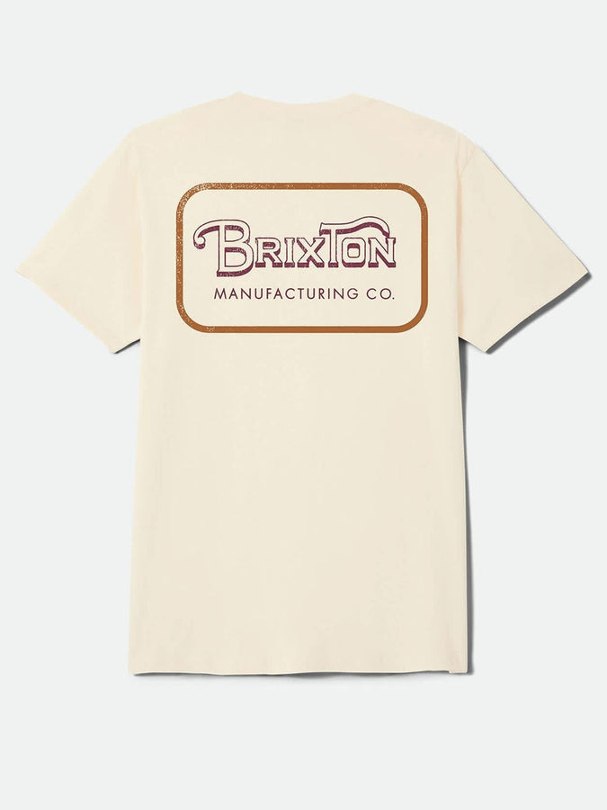 Brixton Grade T-Shirt Fall 2026 | CREAM/BURGUNDY/RUST