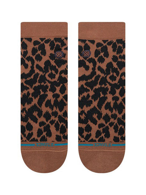 Stance Love Leopard Lowrider Socks | BROWN (BRN)