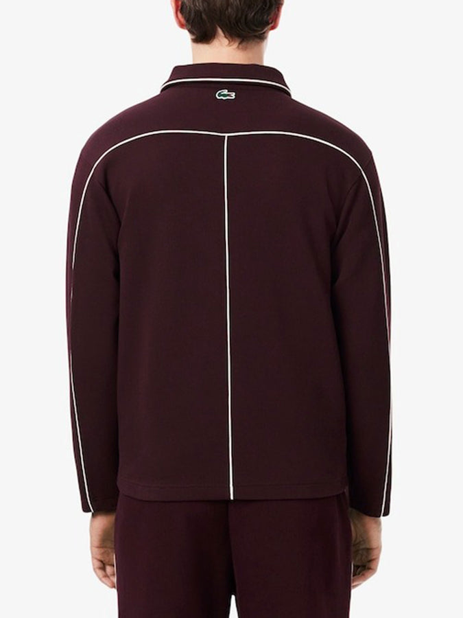 Lacoste Tennis Heritage Badge Accent Jacket Fall 2026 | BURGUNDY/WHITE (ZB5)