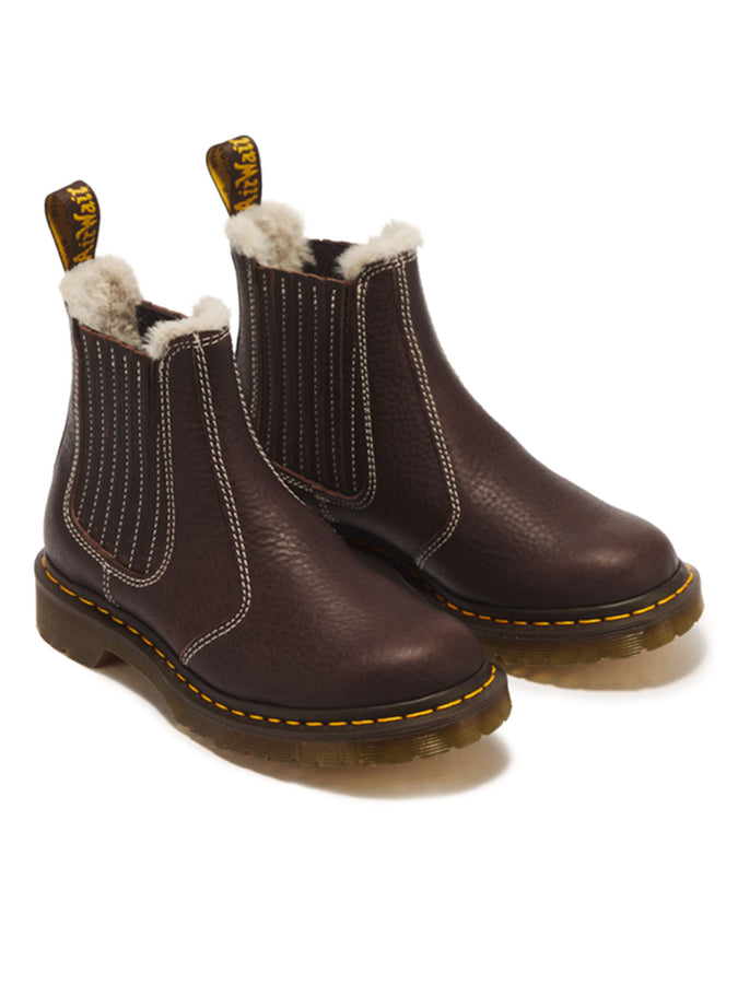 Dr. Martens 2976 Leonore II Faux Fur Lined Grizzly Dark Brown Boots Winter 2027 | DARK BROWN