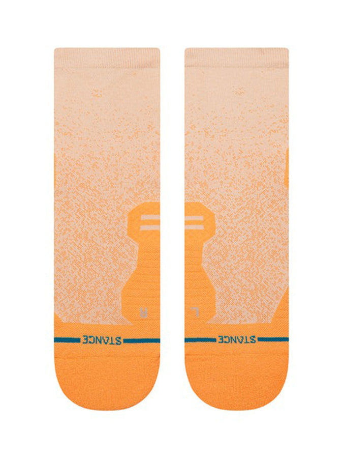 Stance Run Powder Split Light Quarter Mango Socks | MANGO (MAN)
