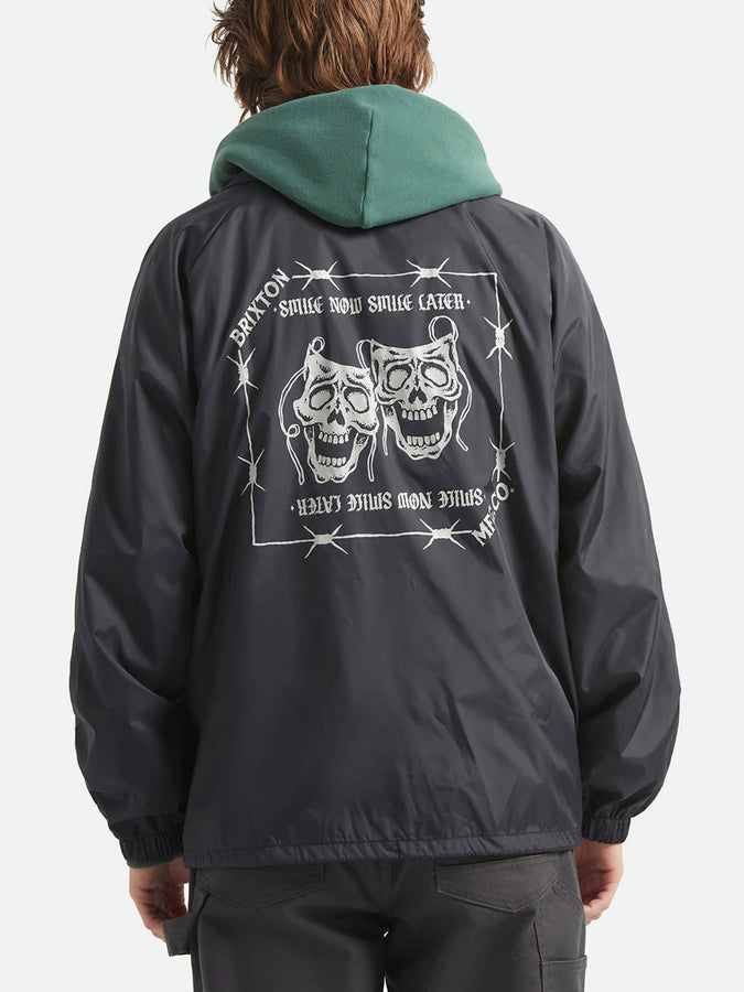 Brixton Watchman Lightweight Coaches Jacket Spring 2026 | BLACK