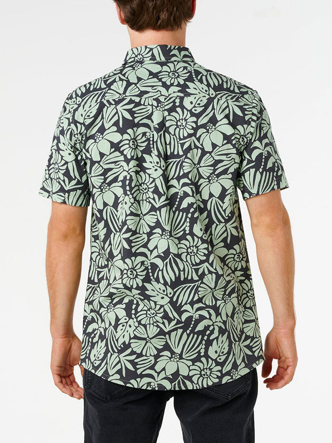 Rip Curl Sessions Short Sleeve Buttondown Shirt Summer 2026 | WASHED BLACK/FATIGUE (2845)