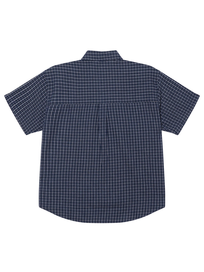 Obey Bigwig Ian Short Sleeve Buttondown Shirt Spring 2026 | ACADEMY NAVY MULTI (ANV)
