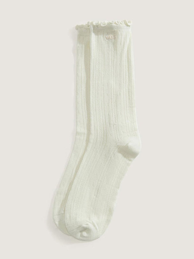 Vans Pointelle Crew Socks | MARSHMALLOW (FS8)
