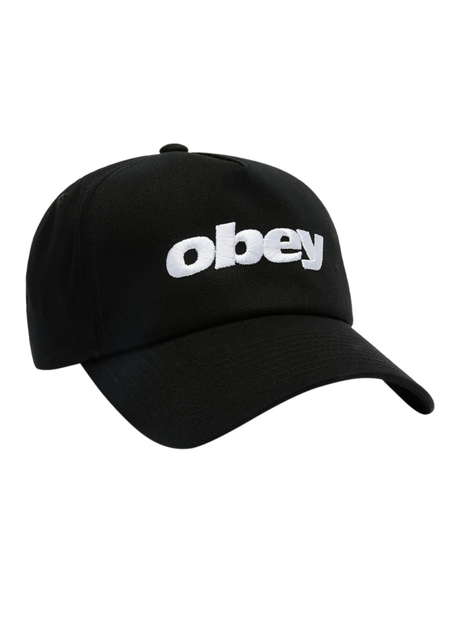 Obey Delta 5 Panel Snapback Hat | BLACK (BLK)
