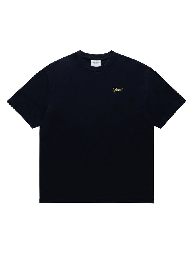 Grand Script T-Shirt Spring 2026 | MIDNIGHT NAVY