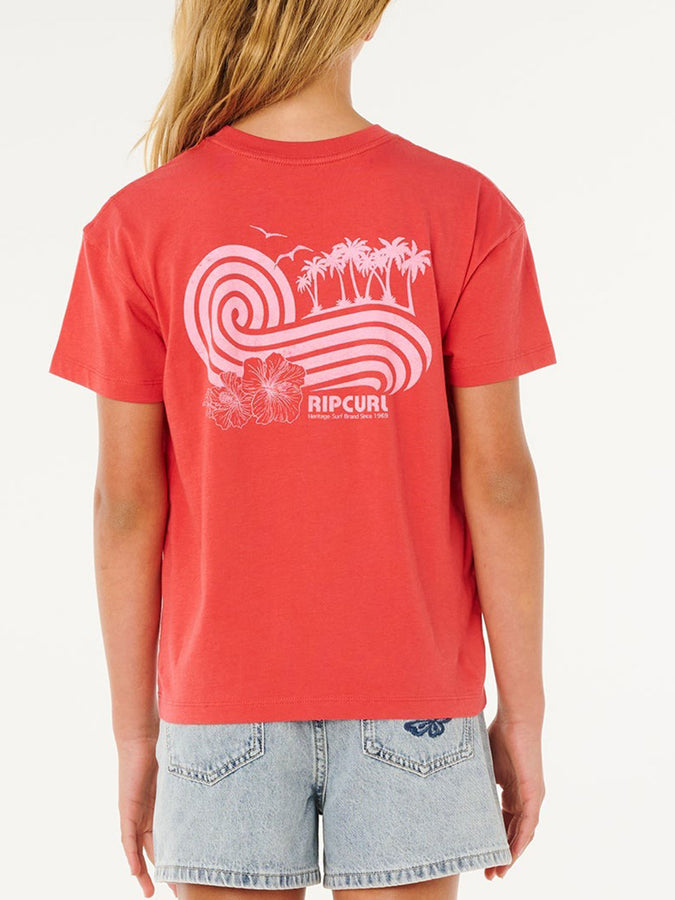 Rip Curl Ocean Break T-Shirt Spring 2026 | DEEP RED (0582)