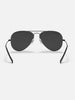 Ray-Ban Aviator Total Black Polished Black/Black Polarized Sunglasses